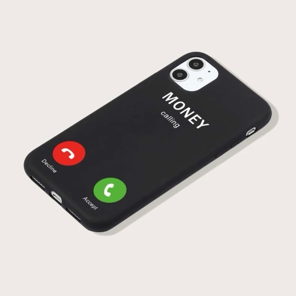 Black iPhone Case Money Incoming Call - Picture 2 of 5